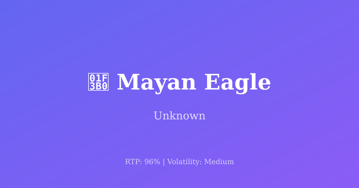 Mayan Eagle